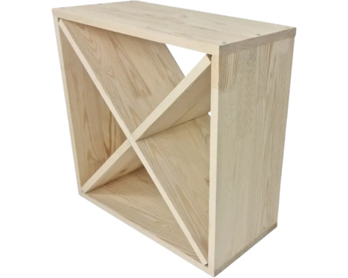 Raft de vinuri din lemn cu compartimente pentru depozitarea sticlelor de vin