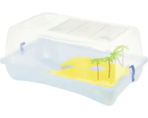 Terariu cu insulă și capac pentru reptile