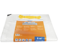 Prelată, 2 metri x 3 metri, cu cablu de tensionare inclus