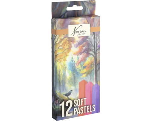Pachet cu douăsprezece creioane pastel moi