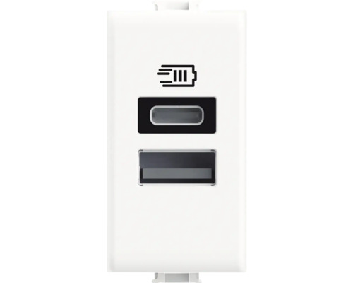 Priză USB dublă Matix Bticino (1x USB tip A+ 1x USB tip | HORNBACH