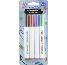 Pachet de patru markere permanente de la marca Moxy
