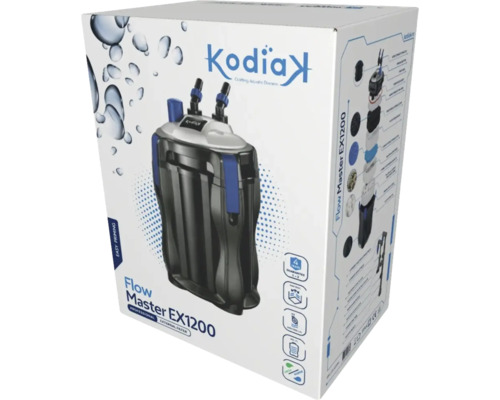 Ambalajul filtrului extern pentru acvariu Flow Master EX1200 de la Kodiak