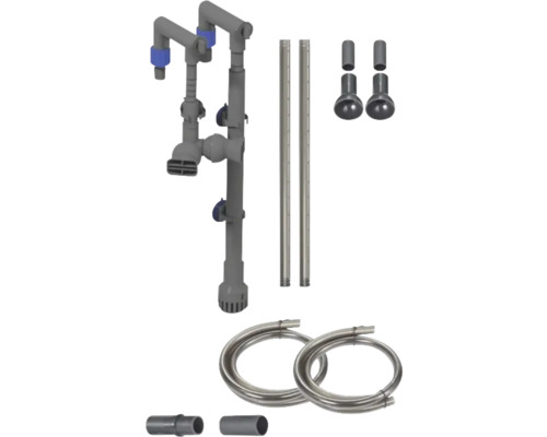 Componente filtru de iaz, inclusiv țevi și coliere pentru furtun