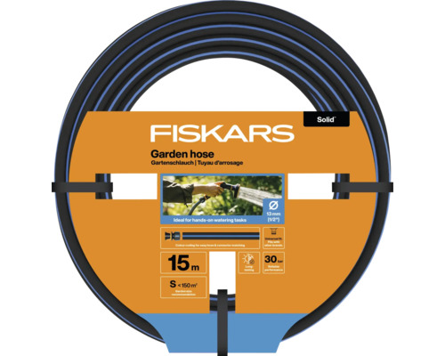 Furtun de grădină Fiskars, lungime 15 metri, diametru 13 milimetri