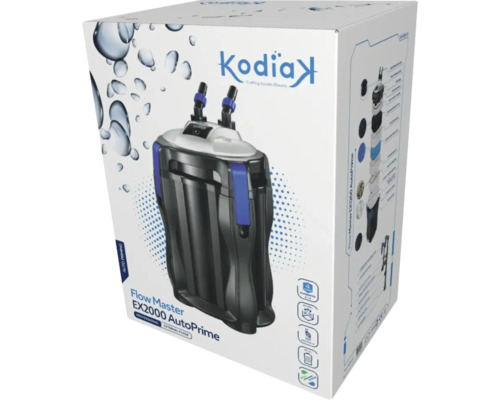 Ambalajul filtrului extern Kodiax Flow Master EX2000 AutoPrime