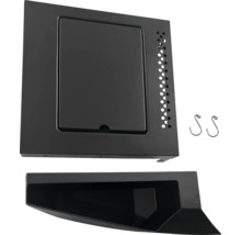 Măsuță de grătar cu compartiment de depozitare și două cârlige