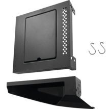 Set accesorii grătar format dintr-o cutie de depozitare cu clapetă, un suport și două cârlige