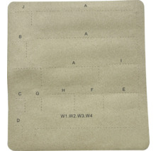 Șablon cu diferite modele de croitorie pentru proiecte artizanale