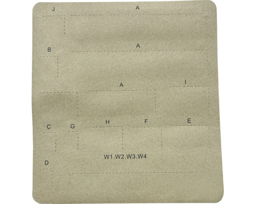 Șablon cu diferite modele de croitorie pentru proiecte artizanale