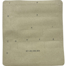 Șablon cu diferite forme și litere pentru utilizare ca șablon artizanal