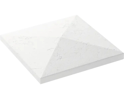 Capac stâlp gard STAR STONE Roma 40x40x6 cm white | HORNBACH