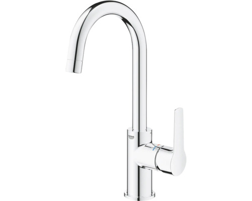 Baterie de bucătărie monocomandă Grohe cu gât înalt