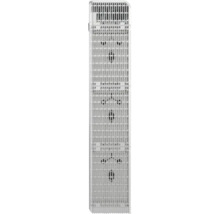 Radiator vertical cu structură tip grilaj