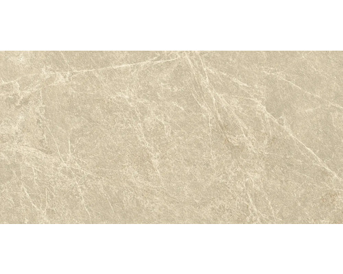 Gresie interior porțelanată glazurată rectificată Mendoza Tulip 60x120 cm Placă de podea bej cu aspect de marmură