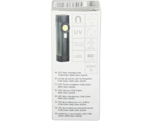 Lanternă cu acumulator LED ambalaj