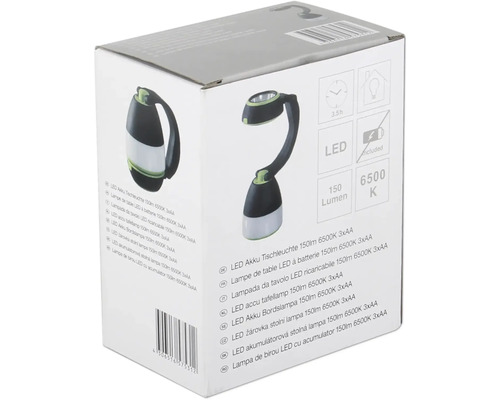 Ambalaj lampă de birou LED cu acumulator 150 lumeni 6500 Kelvin
