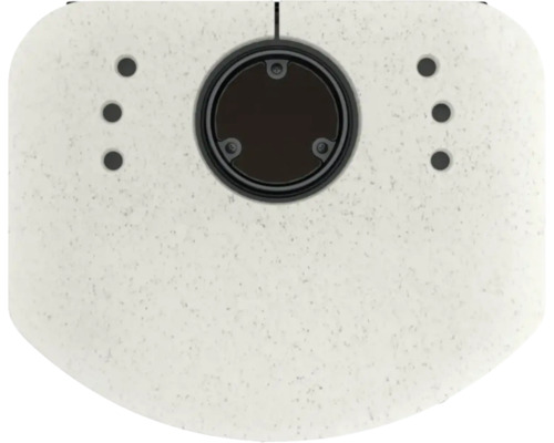 Blat de chiuvetă cu orificiu pentru robinet și găuri pentru armături