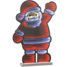 Silueta Moșului Crăciun cu iluminare ca decorațiune de Crăciun