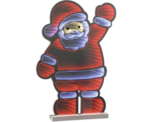 Silueta Moșului Crăciun cu iluminare ca decorațiune de Crăciun