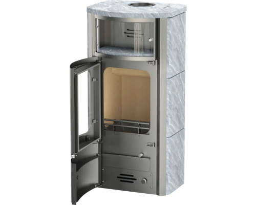 Șemineu cu ușa deschisă