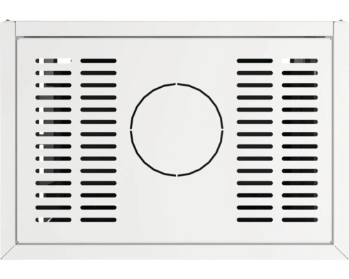 Capac cu fante de ventilație și decupaj circular