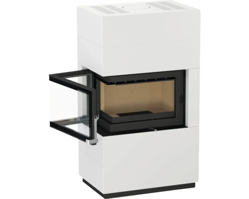 Șemineu cu ușa deschisă