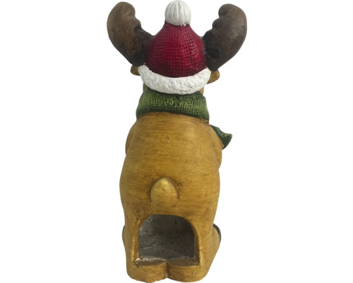 Elan decorativ pentru lumânări de tip pastilă cu căciulă și fular