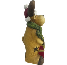 Figurină decorativă ren cu căciulă și fular