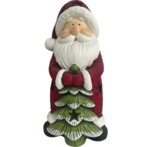 Figurină Moș Crăciun cu brad