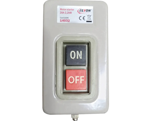 Motor starter fără protecție Elvon 20A 2,2KW Starter motor Elvon 20 amperi 2,2 kilowați cu întrerupătoare pornit oprit