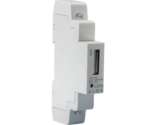 Contor electric digital monofazat Elvon 5(45)A 230VAC, 1 modul, pentru tablouri electrice cu șină DIN Contor electric electronic pentru șină DIN