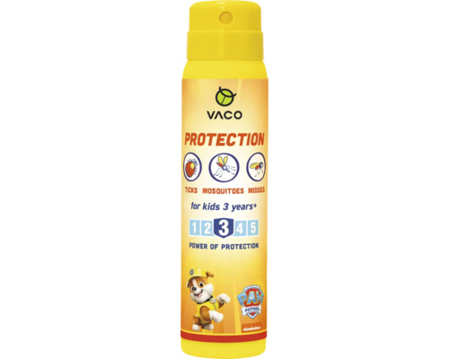 Spray împotriva insectelor pentru copii Vaco Paw Patrol 100 ml VACO spray anti-căpușe pentru copii de la 3 ani