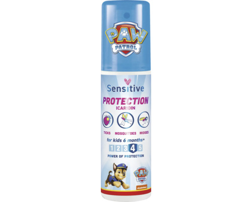 Spray împotriva insectelor pentru copii Vaco Paw Patrol 90 ml Spray Paw Patrol împotriva căpușelor, țânțarilor și protecție împotriva musculițelor pentru copiii de la șase luni