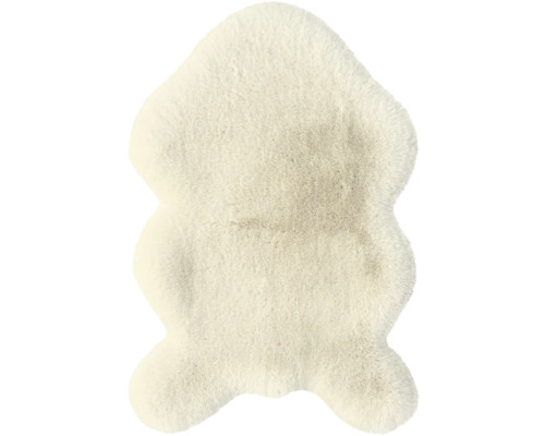 Covor blană lavabil Romance Premium Shape bej 60x90 cm Covor moale cu aspect de blană