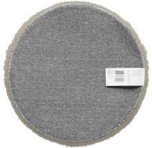 Covor rotund cu etichetă pe spate