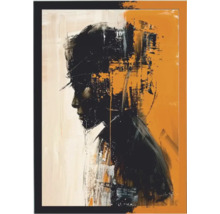 Pictură cu portret abstract în stil modern