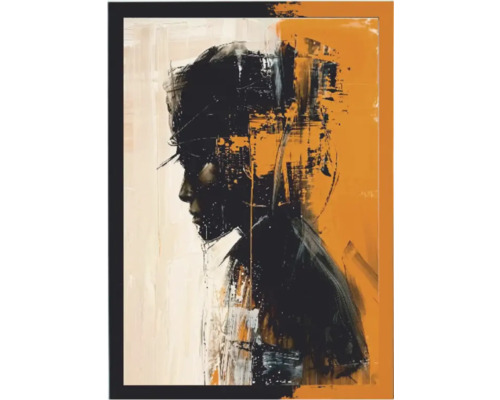 Pictură cu portret abstract în stil modern