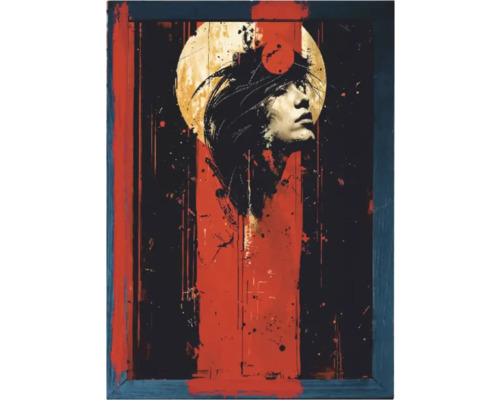Imagine înrămată cu portret abstract al unei femei