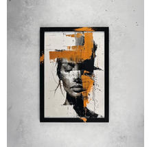 Imagine înrămată cu un portret abstract al unei femei