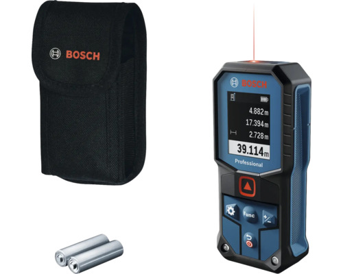 Telemetru laser Bosch cu husă și baterii