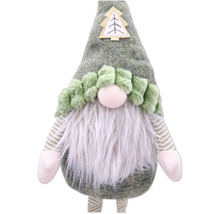 Spiriduș decorativ de Crăciun cu barbă și căciulă