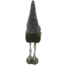 Păpușă decorativă din material textil cu picioare în dungi și pălărie înaltă