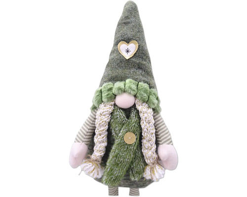 Gnom decorativ cu aplicație de inimă pe pălărie