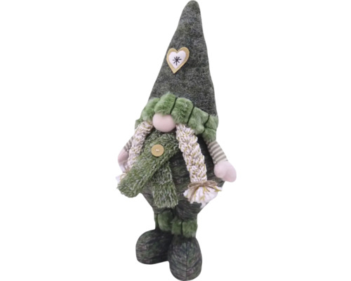 Figurină decorativă din pâslă a unui spiriduș cu o inimă pe pălărie ca decorațiune de Crăciun