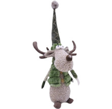 Figurină decorativă elan cu căciulă și coarne