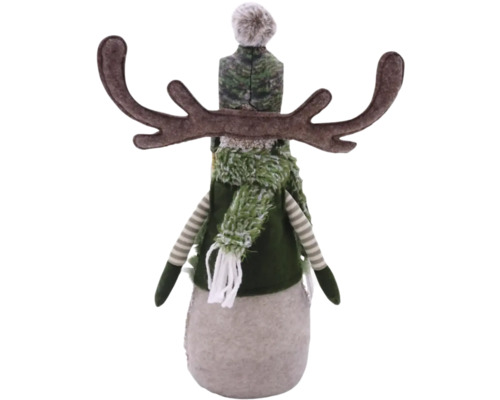 Elan decorativ cu căciulă și fular ca decorațiune de Crăciun