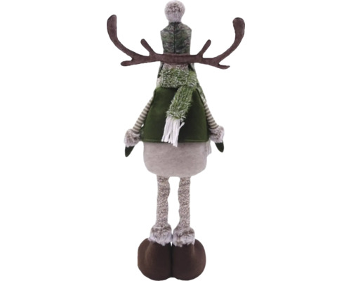 Figurină decorativă ren cu căciulă și fular