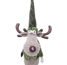 Figurină decorativă ren cu căciulă și coarne