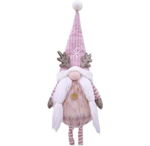 Gnom decorativ cu barbă și căciulă ca decorațiune de Crăciun